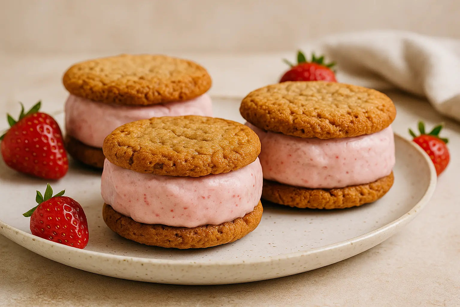 Frozen-Yogurt-Sandwiches-mit-Erdbeer-Protein vegardians GmbH