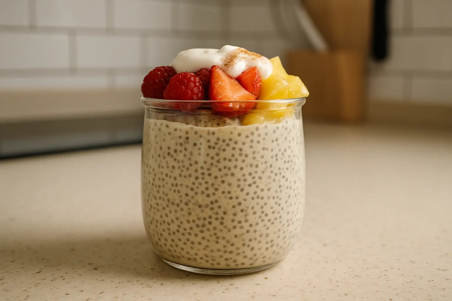 Vanille-Chia-Pudding-mit-Beeren vegardians GmbH