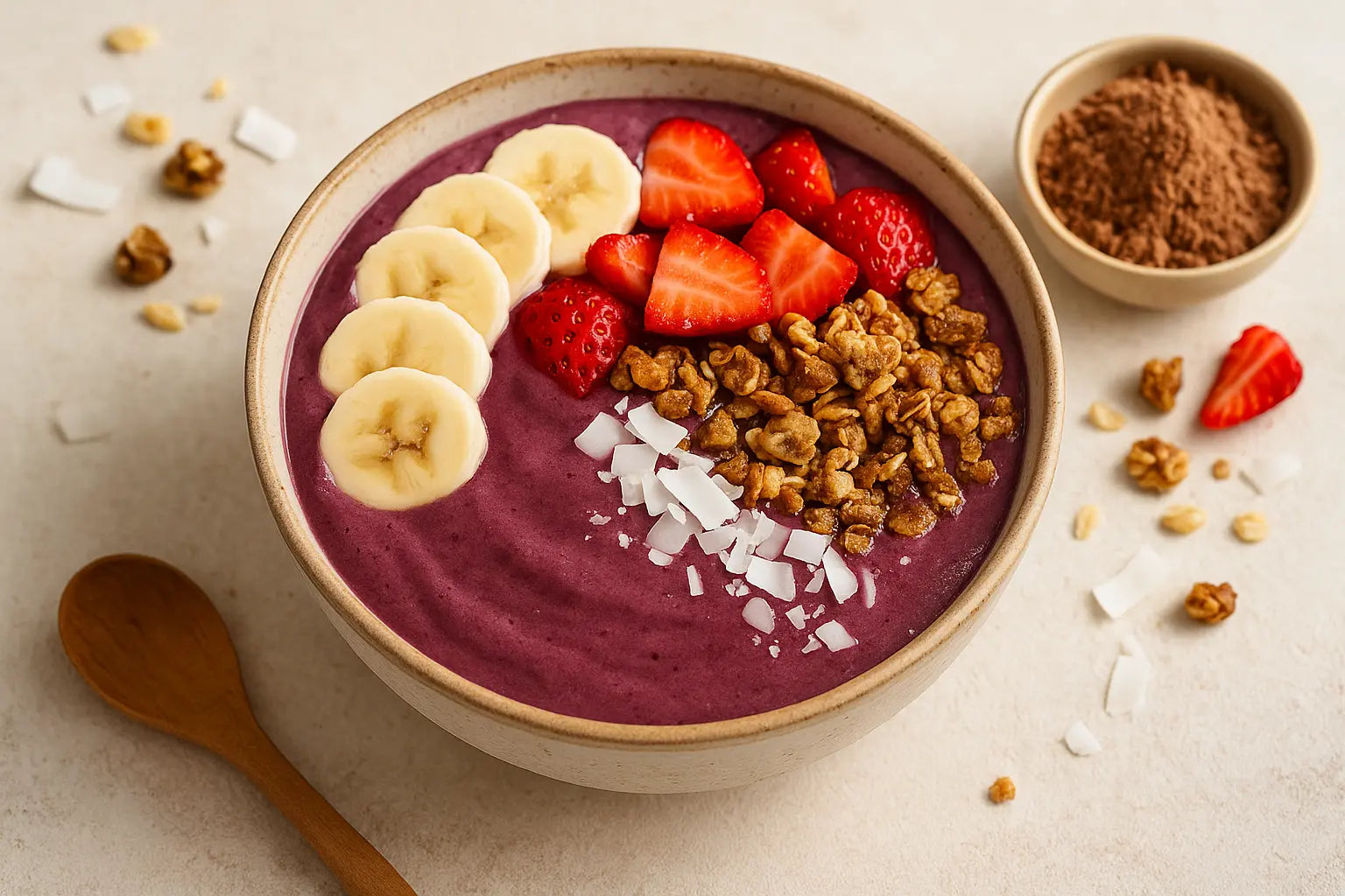 Protein-Açaí-Bowl-mit-Schoko-Kick vegardians GmbH