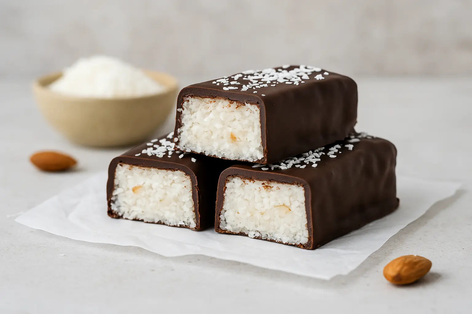 Protein-Coconut Bars (Bounty-Style)