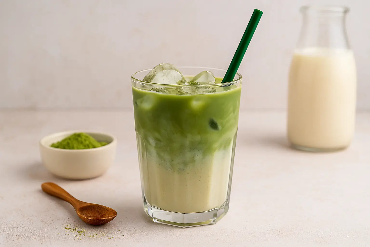 Protein-Iced Matcha Latte