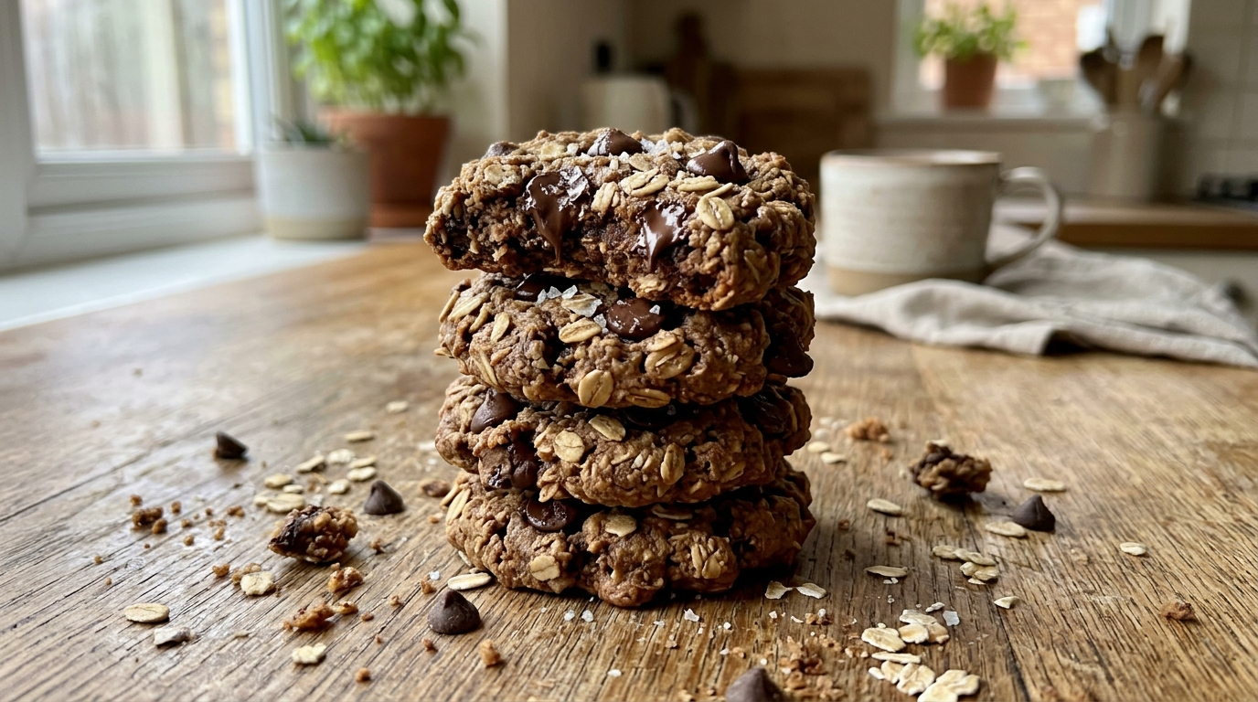 Schoko Protein-Haferkekse